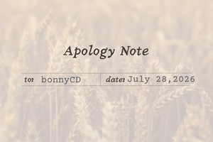 Apology Note